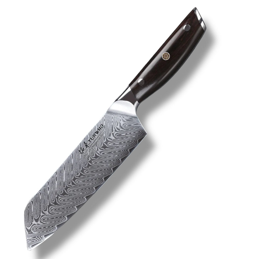 Santoku Knife 180mm – Damascus Steel, All-Purpose Japanese Chef’s Knife
