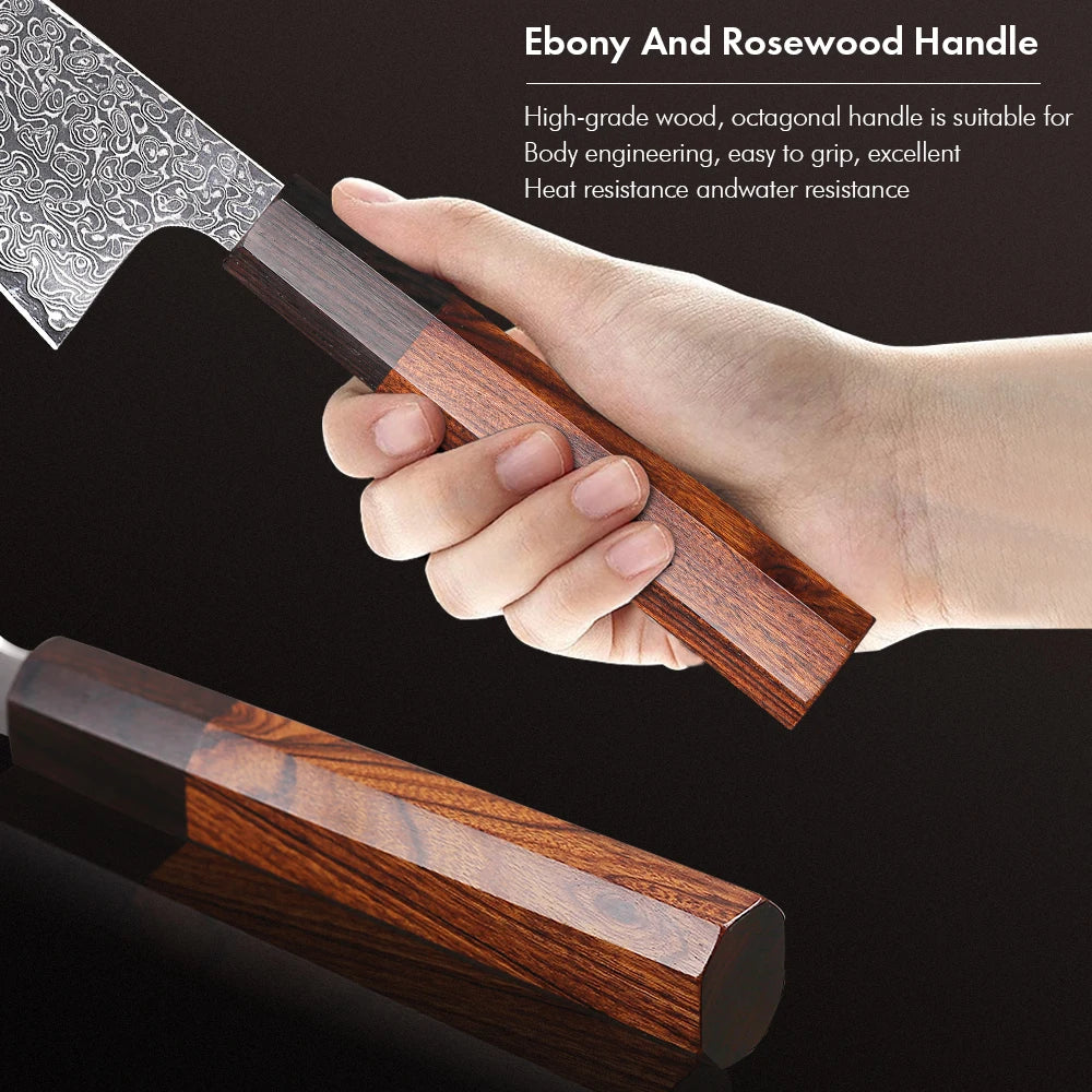 Honesuki Knife 150mm – Hand-Forged Damascus Steel, Japanese Boning Knife