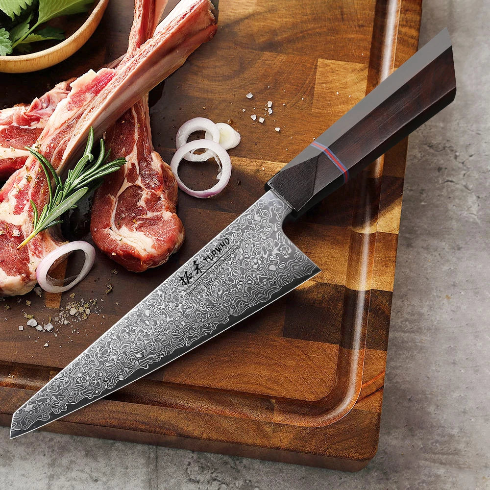 Honesuki Knife 150mm – Hand-Forged Damascus Steel, Japanese Boning & Utility Knife