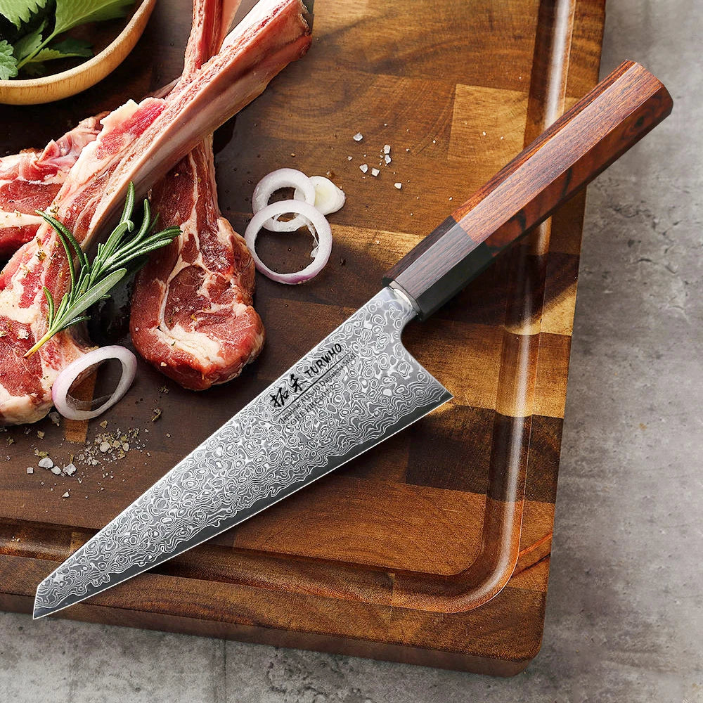Honesuki Knife 150mm – Hand-Forged Damascus Steel, Japanese Boning Knife
