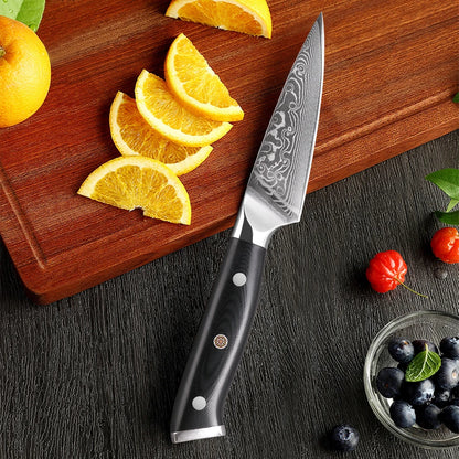 Paring Knife 90mm – 67-Layer Damascus Steel, for Fruit, Peeling & Precision Tasks
